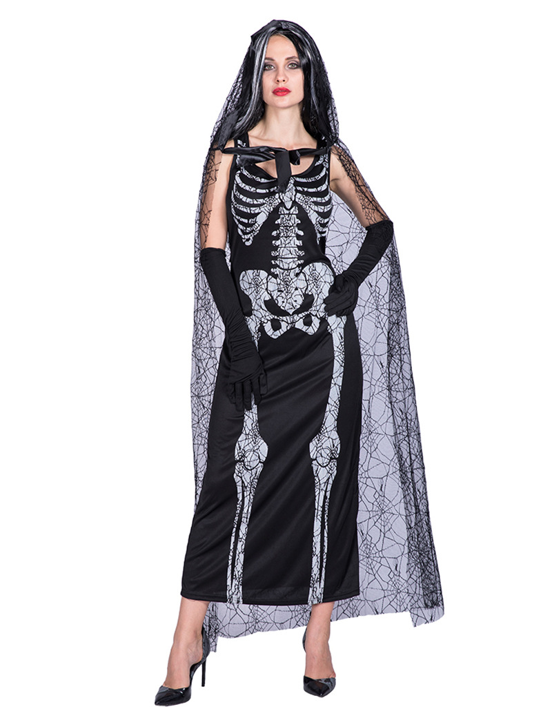 F1857 skeleton costume women